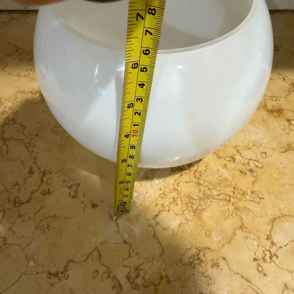 Elegant White Glass Vase new